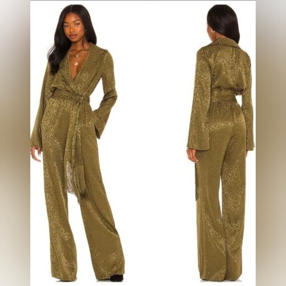 House Of Harlow 1960 Green Rossi Jumpsuit Large